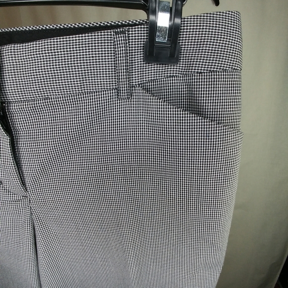 Express Editor Check Print Dress Pants Size 4R - Picture 3 of 5